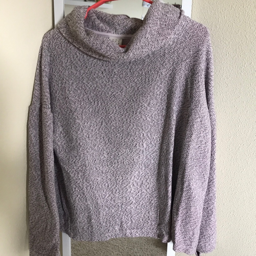 A New Day Cowl Neck Fuzzy Sweater